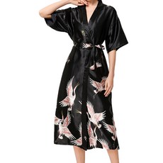 高級絲質長版浴袍 M, TYPE03, 1個