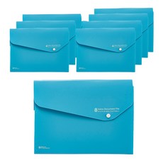 Munhwa Filing System 8類文檔文件, 藍色, 8個