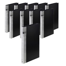 Munhwa Filing System 20個入門級透明文件, 黑色的, 10個