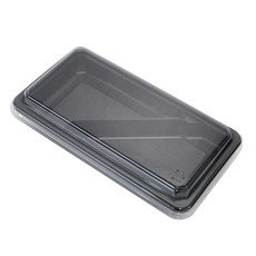 2格對角餐盒 GS 黑色, 200套