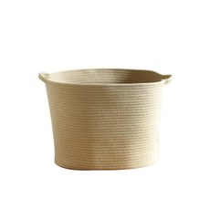 Aihop簡便棉紗洗衣籃 M, 米色, 1個