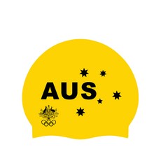 Sumisa 澳洲矽膠泳帽 SC-W001-4, 黃黑色