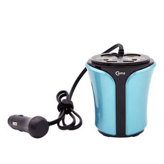 Coms 杯架型車用多功能點菸器擴充器, WK363, 混色