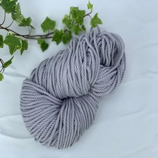 Ramouton Weaving 掛毯彩色棉繩編織線 4mm, 淺灰色, 80m