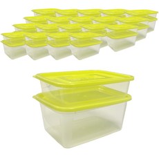 COOK&LOCK Quick Bob 微波爐容器 300ml x 10p + 500ml x 10p, 綠色, 1套