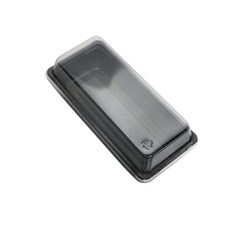 HCN 長方形黑色小菜盒, 100個