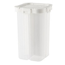 칸칸이 4칸 밀폐 잡곡통, 화이트, 1개