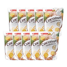 椰子奶油夾心餅乾, 75g, 10包