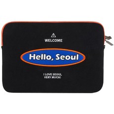 SHARON6 刺繡防撞筆電包, Hello Seoul款