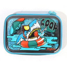 k.i.d 硬殼鉛筆盒, 大白鯊款, 1入