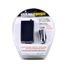 큐브온 시커소켓 가정용 전원 아답터 12V JI-302, 1개