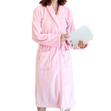 All Nine 加厚中性浴袍 XL, 淺粉色, 1個