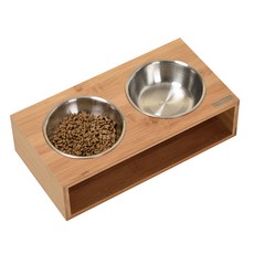 MYFLUFFY 我的蓬鬆木寵物桌餐桌, 天然木材, 1個