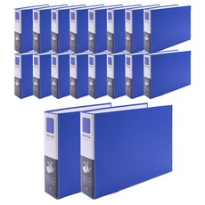 희망사무포인트 7 x 7 군 파이프 바인더 2공 Br477E, 청색, 18개