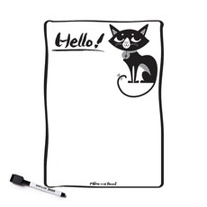 磁吸式留言板 Hello Cat+黑色白板筆組