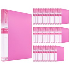 Heemang Office Point 透明文件夾 HC137 20頁, 粉色的, 35個