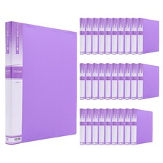 Heemang 40頁透明文件夾 Hc157, 紫色, 30個