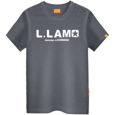 L.LAMO 4款星星短袖T恤, 深灰色