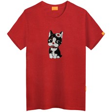 L.LAMO 男款透氣亮片小狗短袖