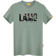 엘라모 남성용 통기성 라모꽃길 반팔