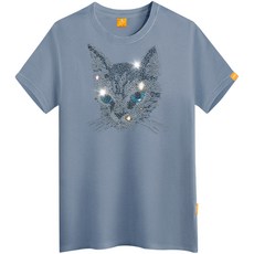 L.LAMO 方塊黑貓透氣短袖