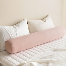 주호데코 원형 바디필로우 커버 마카롱, 핑크