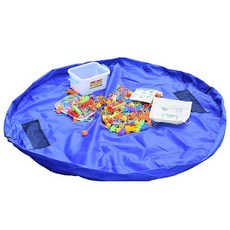 玩具墊收納袋 L號, 藍色