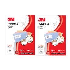 3M 地址標籤貼 100張入, 2個, 14格
