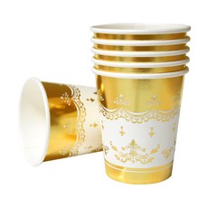 Wow Party Korea經典杯 金屬金色 240ml, 6件, 5組