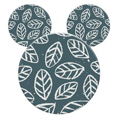 北歐藍色圖案杯墊 3入, A款, 3個