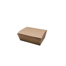 더담다 다회용 크라프트 꼬마김밥 도시락 13 x 9 x 4 cm, 100개입, 1세트