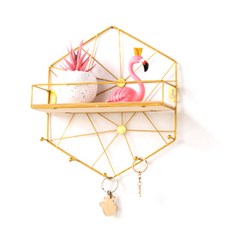 點點網格懸掛架, 金色六角形, 1個
