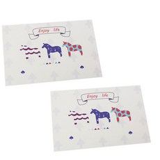 유앤미 PVC 테이블 식탁매트 2p, E타입, 45 x 30 cm