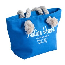 JCP 繩索手柄亮點午餐袋 藍色, 1個