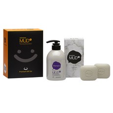 BORYEONG MUD Mud系列沐浴組 香皂 2入+健髮洗髮精 500ml, 1套