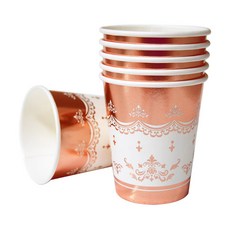 Wow Party Korea經典杯 金屬玫瑰金 240ml, 6件, 5個