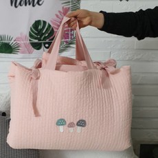 누빔 어린이집 낮잠 이불세트 분리형, 핑크