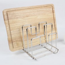 유니온코드 스텐 3칸 사각라운드 도마 뚜껑꽃이, 1개