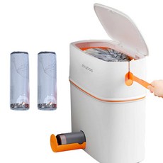 eco factorY 按壓式垃圾桶 10L+垃圾袋, 2套
