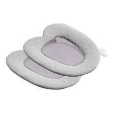 Market Sensation 愛心馬桶蓋坐墊套, 灰色的, 2個