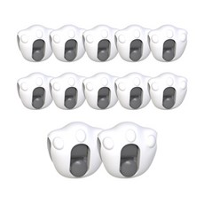 腳掌造型棉被夾, 白色的, 1套