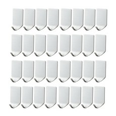 Livingda 不鏽鋼單掛鉤 纖細款, 單一顏色, 32個