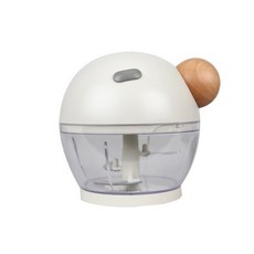 旋轉迷你蔬菜切碎機 500ml, 白色