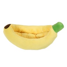 可愛香蕉寵物坐墊, 黃色