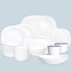 Bormioli Rocco Inalto White Moon 4人餐具組 30p, 單一顏色, 10種, 1套