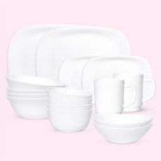 Bormioli Rocco Inalto 白月 4人餐具組 16p, 單一顏色, 6種