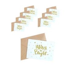 indi.k Merry Mint 聖誕卡片, 混合顏色, 8個