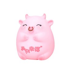 JCP 胖胖小牛存錢筒 L, 粉紅色, 1個