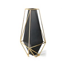 金色邊框鐵製花瓶 YT_RA145, 混色