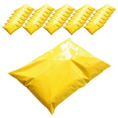 Dapackmall LDPE雙層紙快遞袋 7號 40*50cm+4cm, 黃色+白色, 100個
